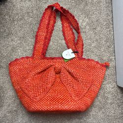 Kate Spade X Target Raffia Bow Tote Bag
