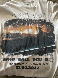 Beige Metro Boomin “Heros Vs Villains” Album Shirt Size Large
