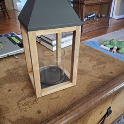 15x7 Wood & Metal Lantern 