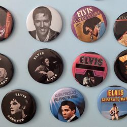 Elvis large Buttons Pins $20 Take All