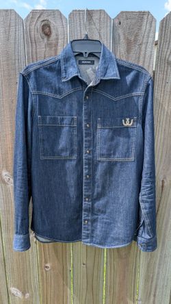 Murano Denim Western Snap Button Shirt