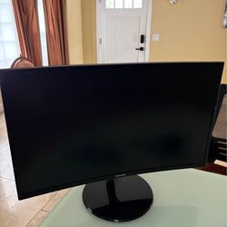 27 inch 2023 model Samsung display curved with hdmi and power cable