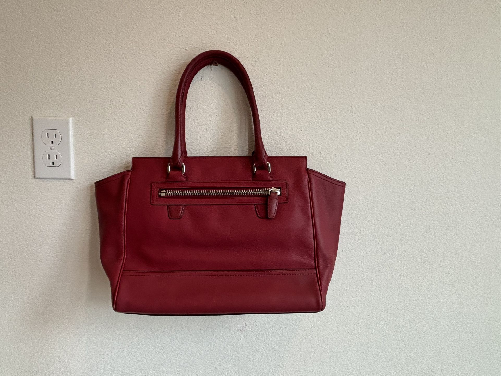 NWT Coach Red Leather Tote Bag – Classic City Style