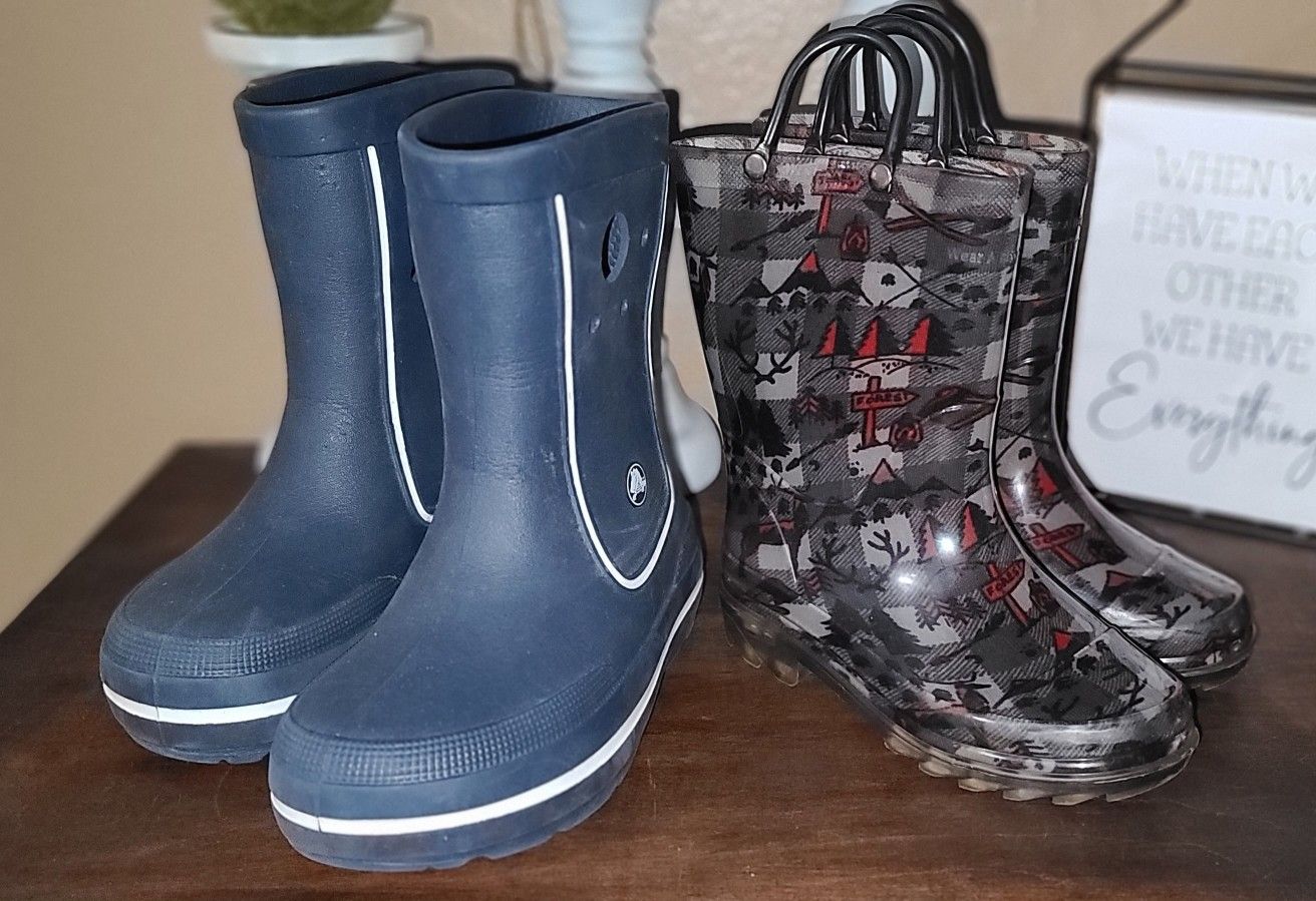 Rain Boots Size 12/13 And 9/10