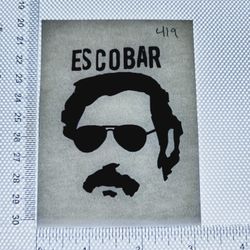 Iron On Heat Transfer  Good For T-shirts Sweaters Jackets T Shirt Design Size Is About 3x3 Escobar #419