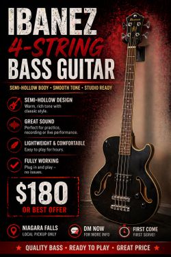 IBANEZ 4-STRING BASS GUITAR