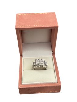 S925 silver plated CZ ring