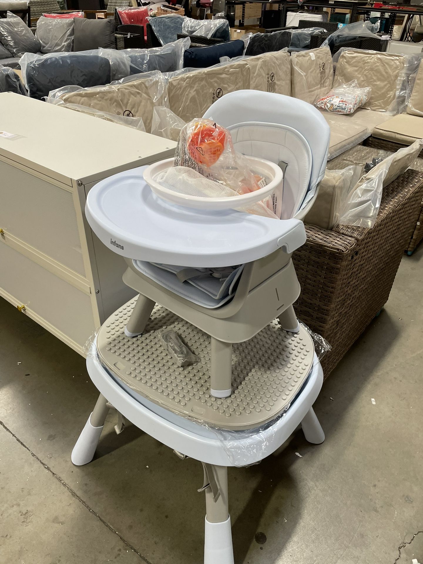 New 8 in 1 Baby High Chair Convertible Highchair for Babies and Toddlers Infant Dining Booster Seat