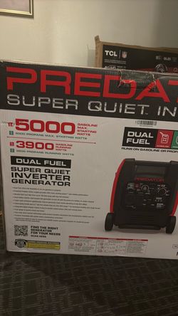 Predator 3900W Dual Fuel Super Quiet Inverter Generator