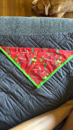 Free Grinch Christmas Dog Bandana