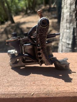 Aaron Cain 1/1 Mosaic Damascus Bulldog Liner Tattoo Machine
