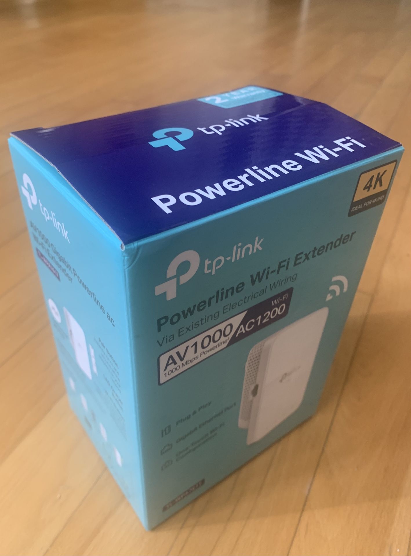 TP-link Powerline Wi-Fi Extender TL-WPA7617 Kit AV1000 Gigabit Ethernet Adapter Like New Open Box