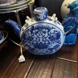 Blue & Ceramic Teapot 