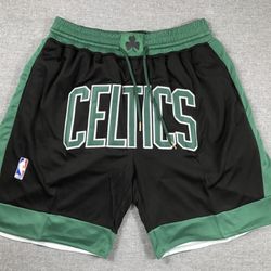 Celtics Just Don Shorts Size Medium-XL