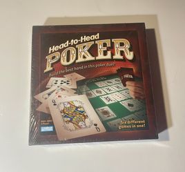 Parker Brothers Head-to-Head Poker Game - NEW & FACTORY SEALED - 2005 Edition