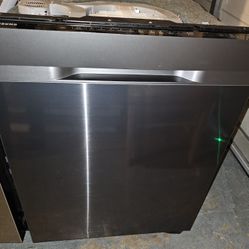 SAMSUNG STAINLESS STEEL DISHWASHER WITH INTERIOR DARK STAINLESS STEEL TOO AND 3 RACKS.....$ 300