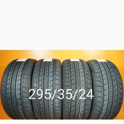 4 New Tires For Sale 295/35/24 We Service Motorcycle Tires