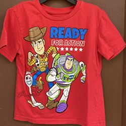 Toy Story Ready For Action Red Shirt 5T.