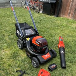 KIT ❗️ ECHO LAWN MOWER & HAND BLOWER / BATTERY & CHARGER 