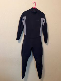 Dark Lightning Full Body Wetsuit, 3/2mm Wet Suit (Men - Grey-3/2mm, Small)