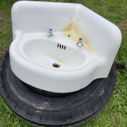 Vintage porcelain sink