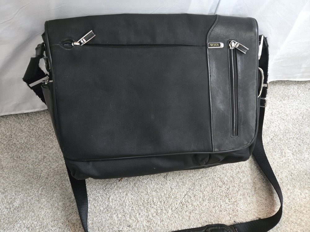 Tumi Briefcase Black With Leather Accent
