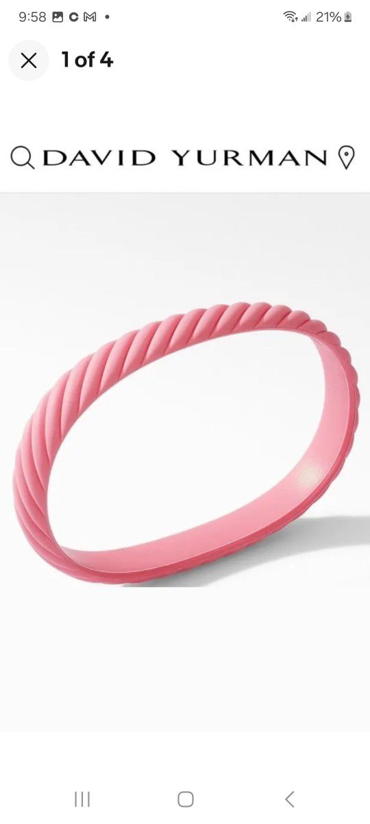 David Yurman Limited Edition Pink Bracelet NEW (MEDIUM)