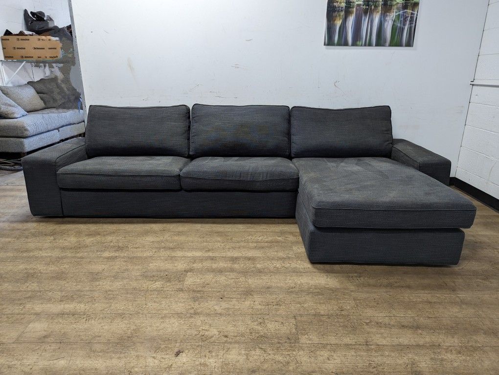 IKEA Modern Grey Fabric Sectional