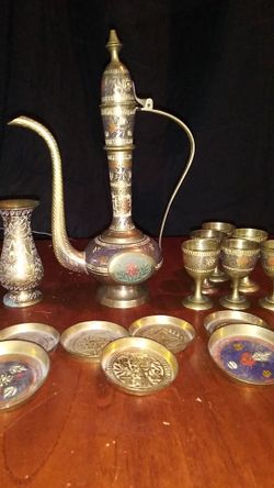 Antique Arabian Tea/Coffee set (brass)