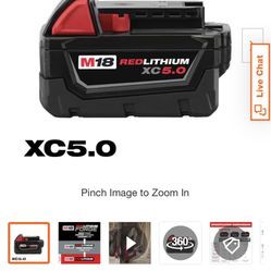 Milwaukee Lithium5.0 Big Boy Battery