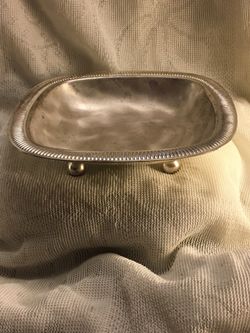 Silverplated candy dish
