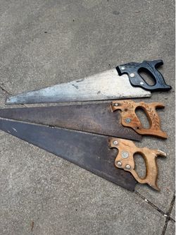 2 Diston,1 Crftsman,Vintage Saws S.W.Arl