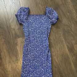 Blue floral dress 