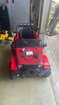 12V Kids Ride-On Jeep Truck with Remote Control & Charger