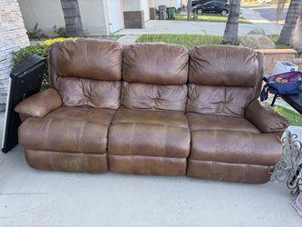 Leather Reclining Couch
