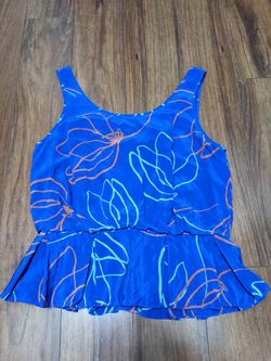 Blue Anthropologie Blouse Tank