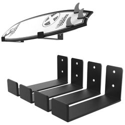Surfboard Wall Mount, Minimalist Surfboard Wall Rack Surf Display (Pack Of 4)