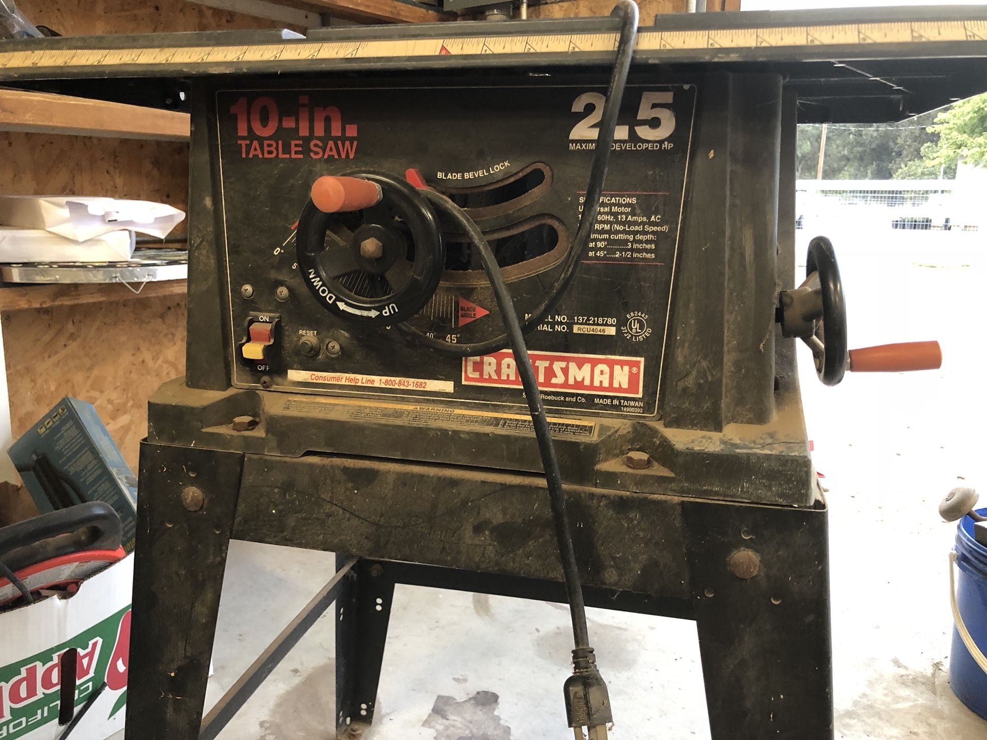 Craftsman In Hp Table Saw For Sale In Sanger Ca Offerup