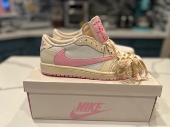 Travis Scott Jordan 1 Low Shy Pink