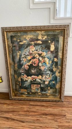 39.5”x50.5” Framed Painted Artwork