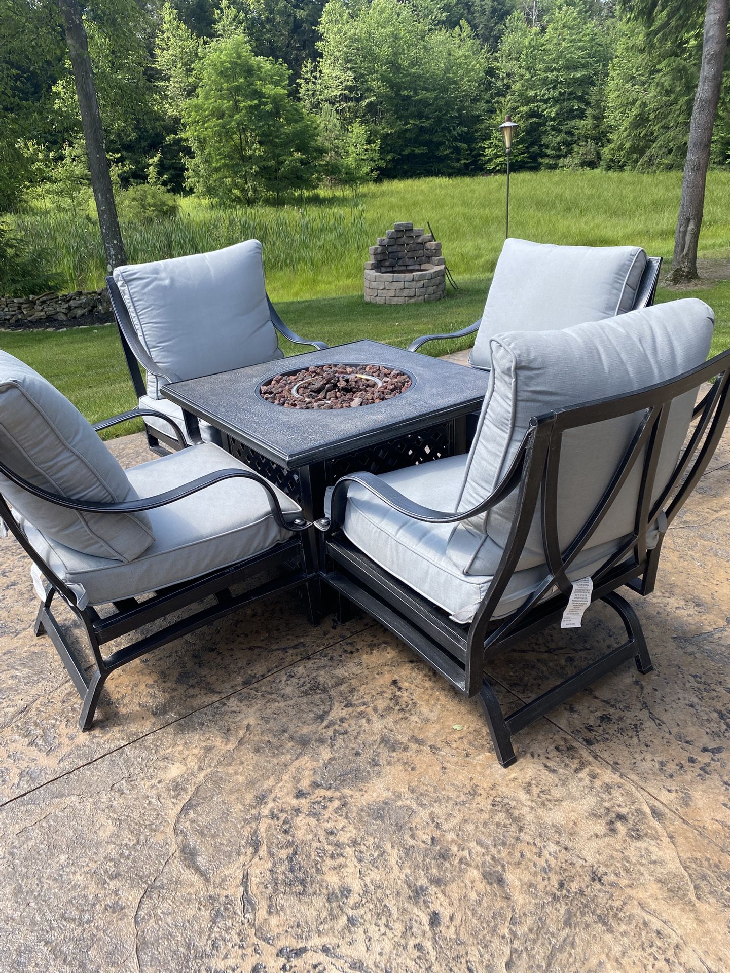 Fire Pit Patio Set