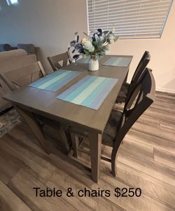 Dinning table and chairs