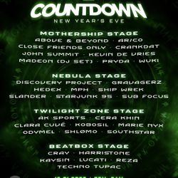 Countdown Tickets 