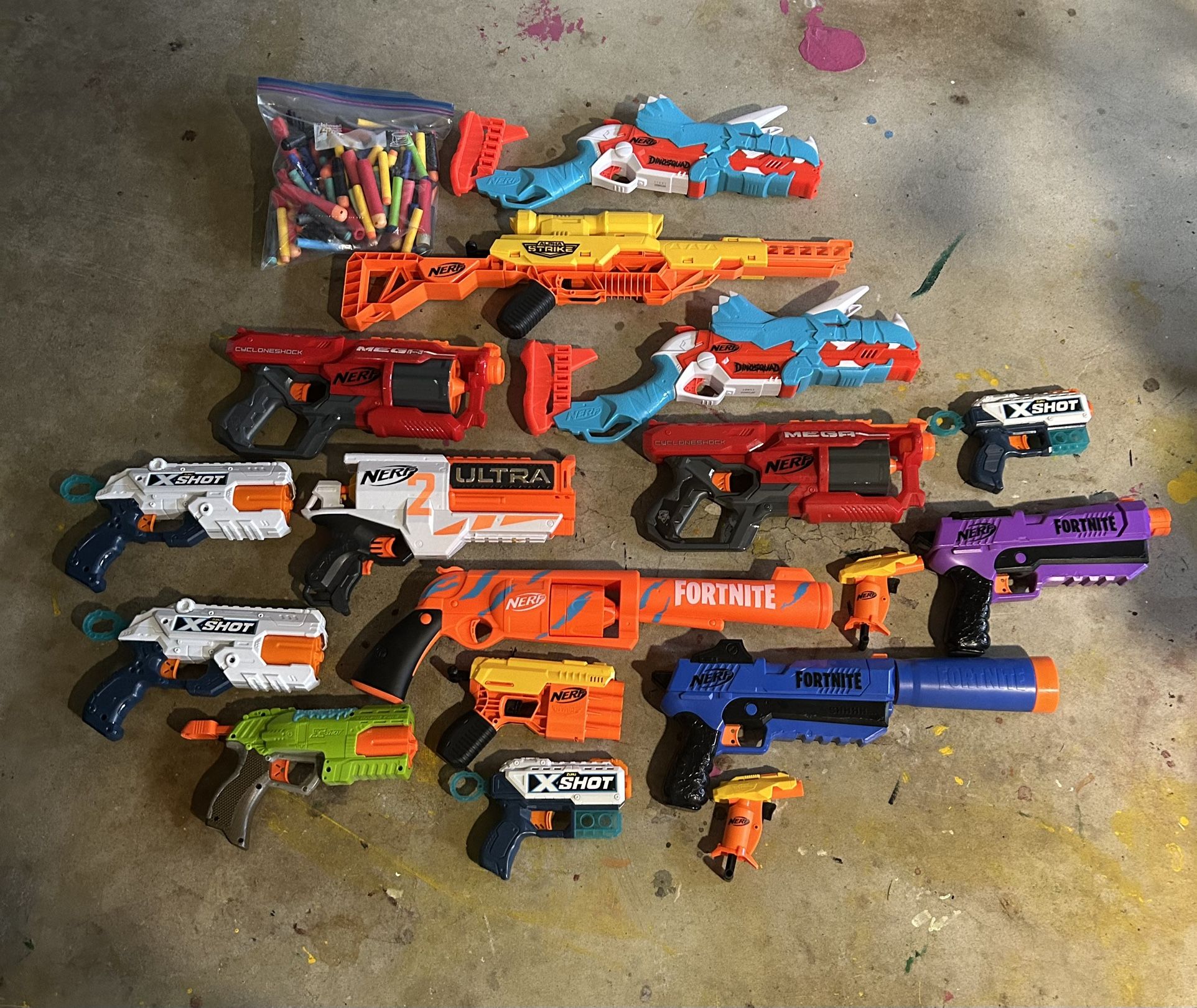 Nerf Guns Lot 15+