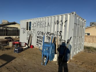 20 Foot Container Remodeled One Office And Storage Room