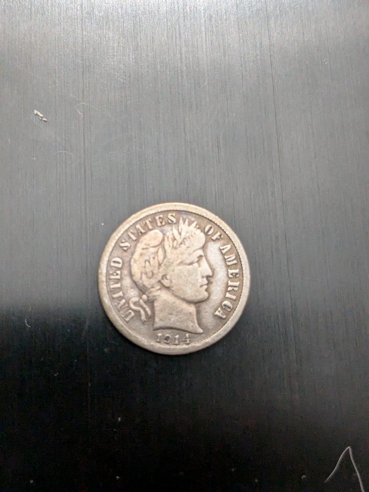 Lovely Fine To Very Fine 1914s Barber Dime