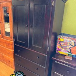 Tall Wardrobe Cherry Pinewood Closet Ropero Nuevo 