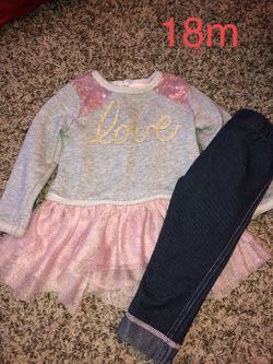cute little girl outfit 18m