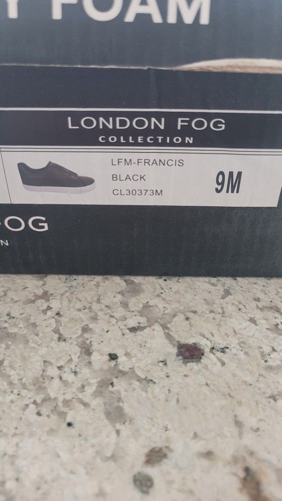 Men's Low Slip Memory Foam  Shoe-Black