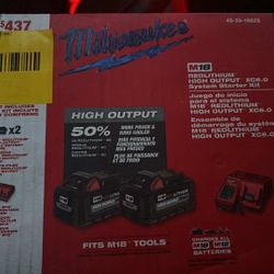 Milwaukee m18 Batteries W/ Charger 